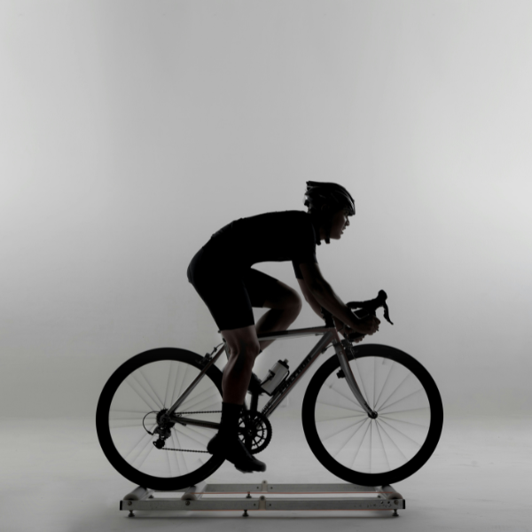 Cyclist in optimal position